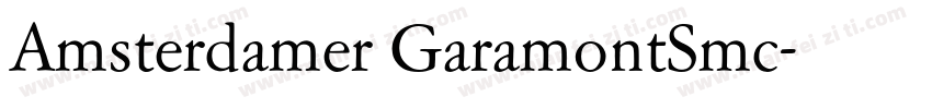 Amsterdamer GaramontSmc字体转换